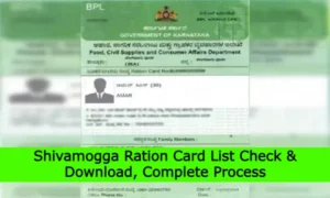 Shivamogga Ration Card List